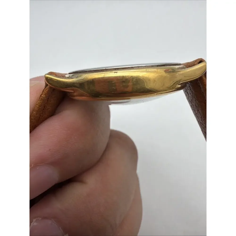 Vintage Anne Klein 35mm Watch 10/4824-5LSET 6P05 Multifunction Gold Tone Unisex